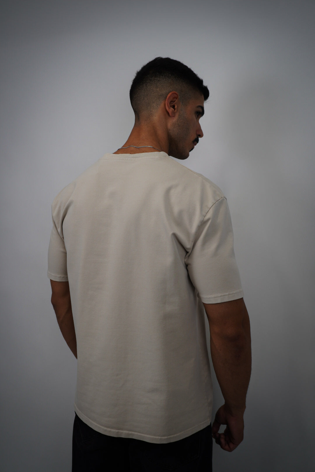T-shirt Moonless To Front - Vintage Washed Off-white