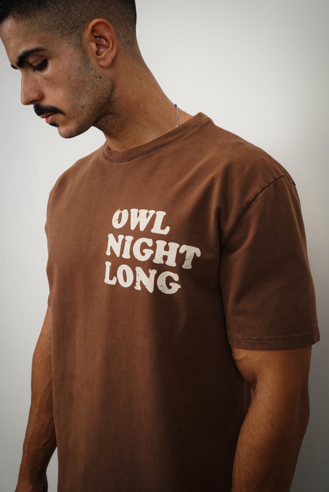 T-shirt Moonless To Front & Back - Vintage Washed Brown