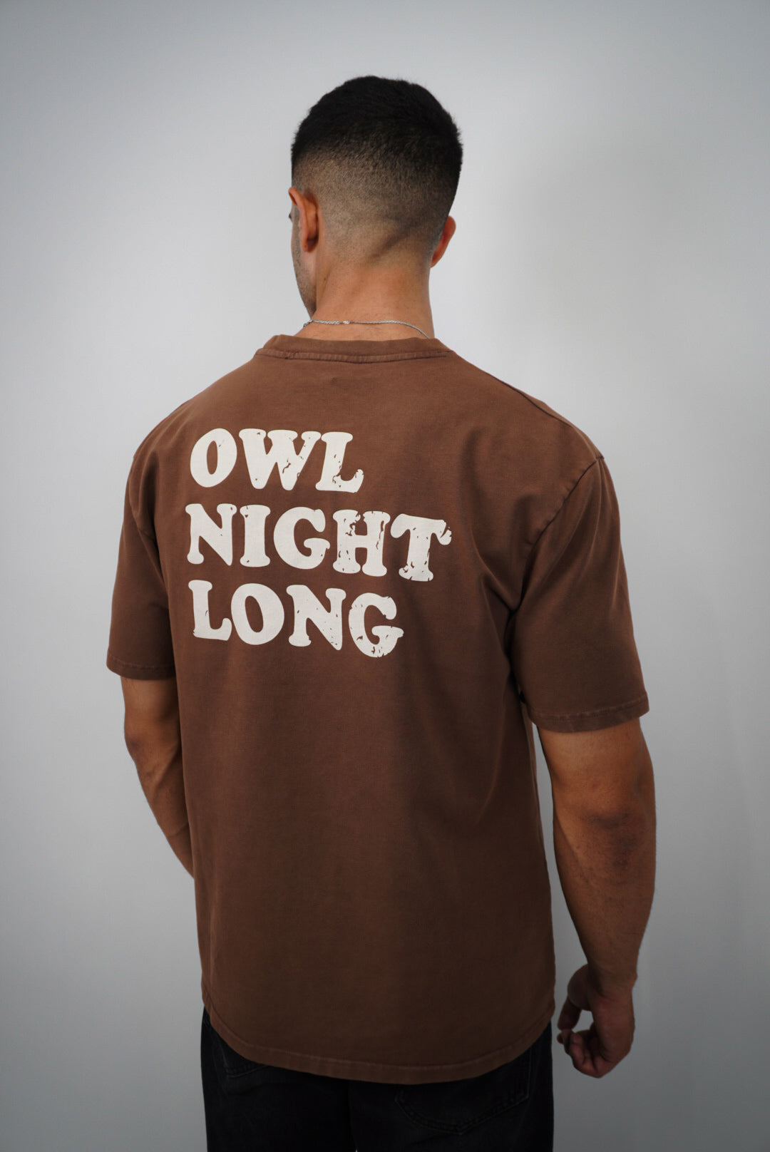 T-shirt Moonless To Front & Back - Vintage Washed Brown