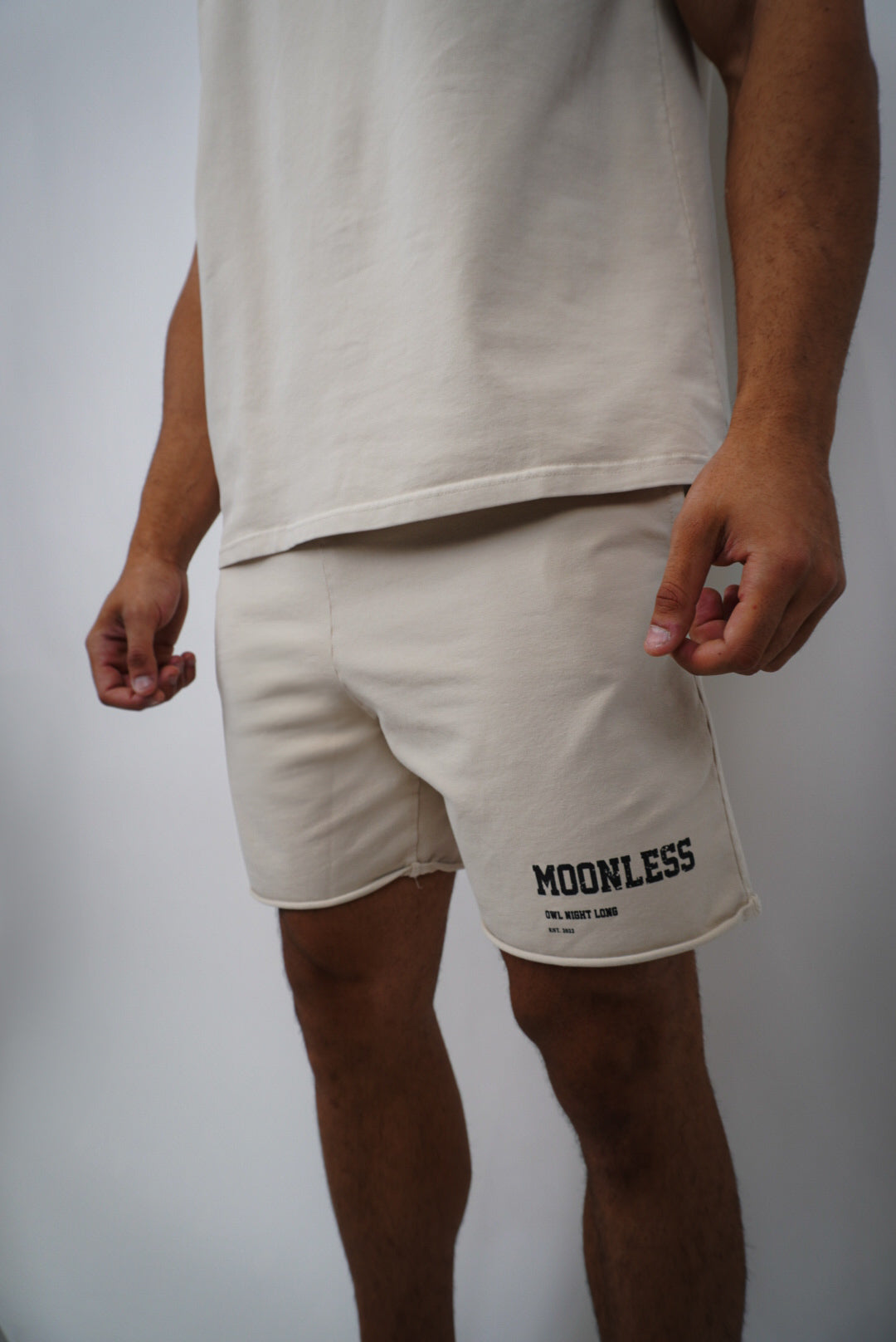 Moonless Short -Washed Off-White