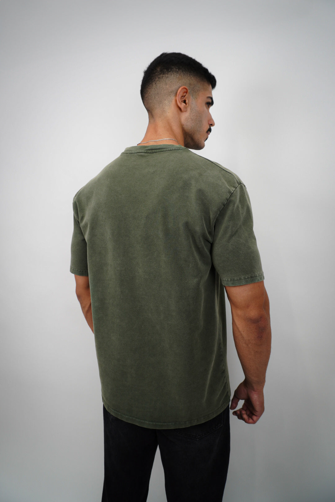 T-shirt Moonless To Front - Vintage Washed green