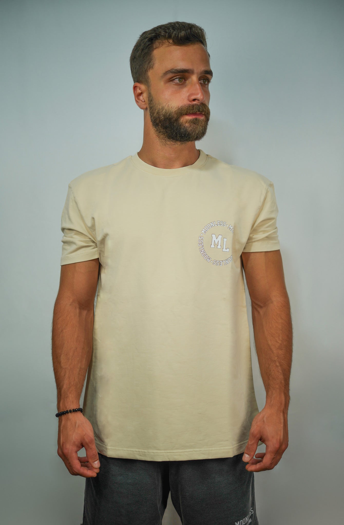 Oversized T-shirt Moonless Logo To Front and Back-Off-White
