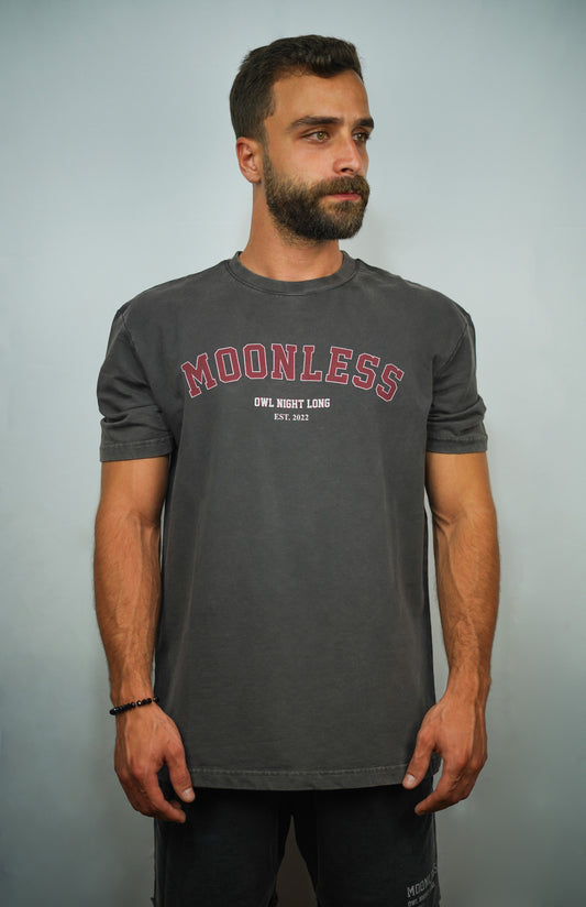 Oversized T-shirt Moonless To Front- Vintage Washed Brown