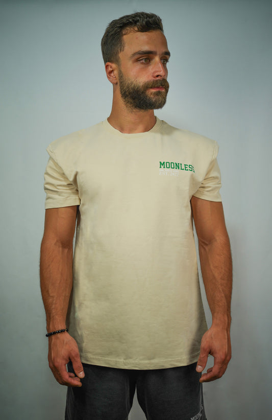 Oversized T-shirt Moonless To Front and Back- OffWhite