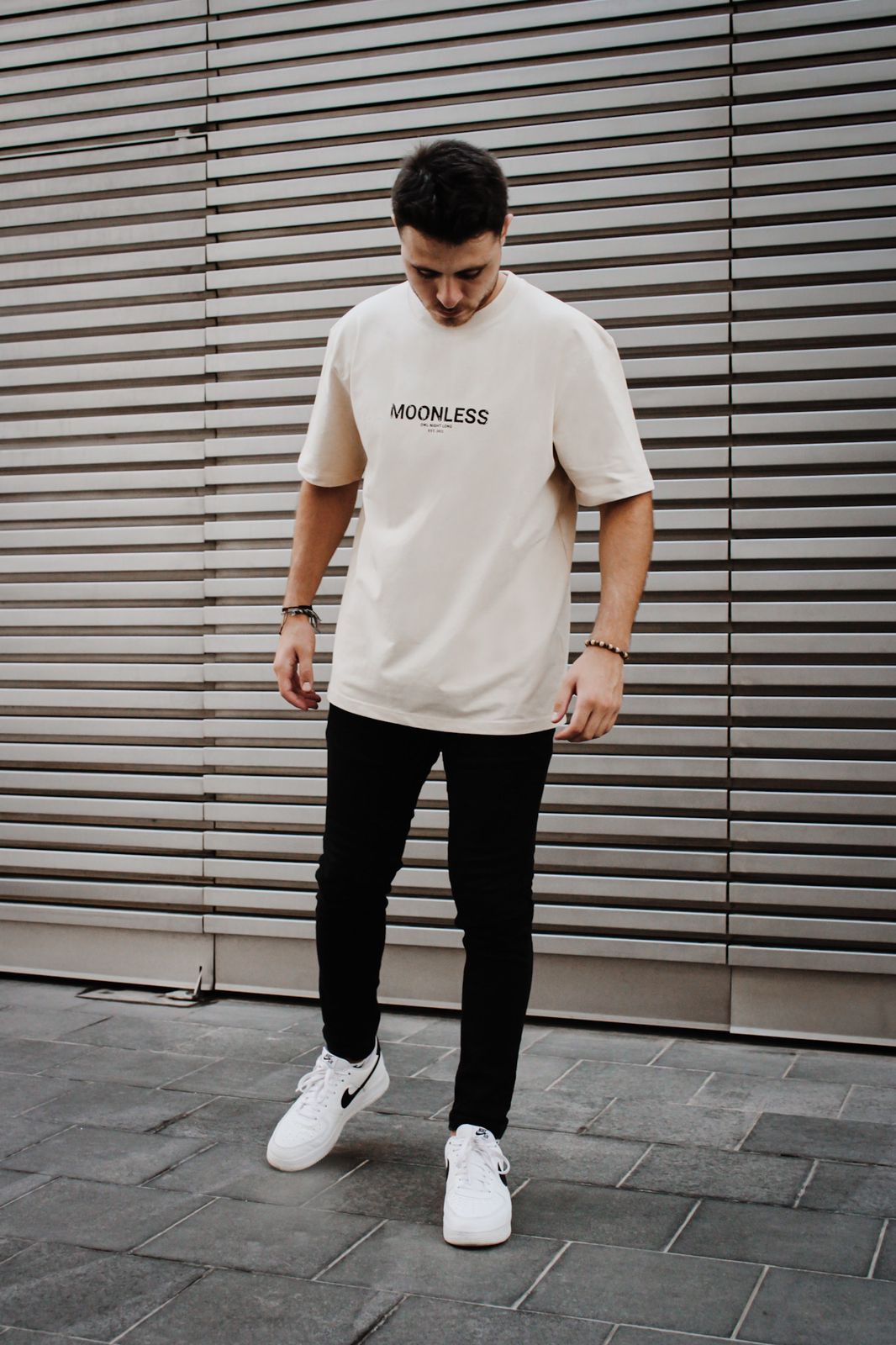 Oversized T-shirt Moonless To Front - OffWhite