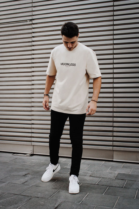 Oversized T-shirt Moonless To Front - OffWhite