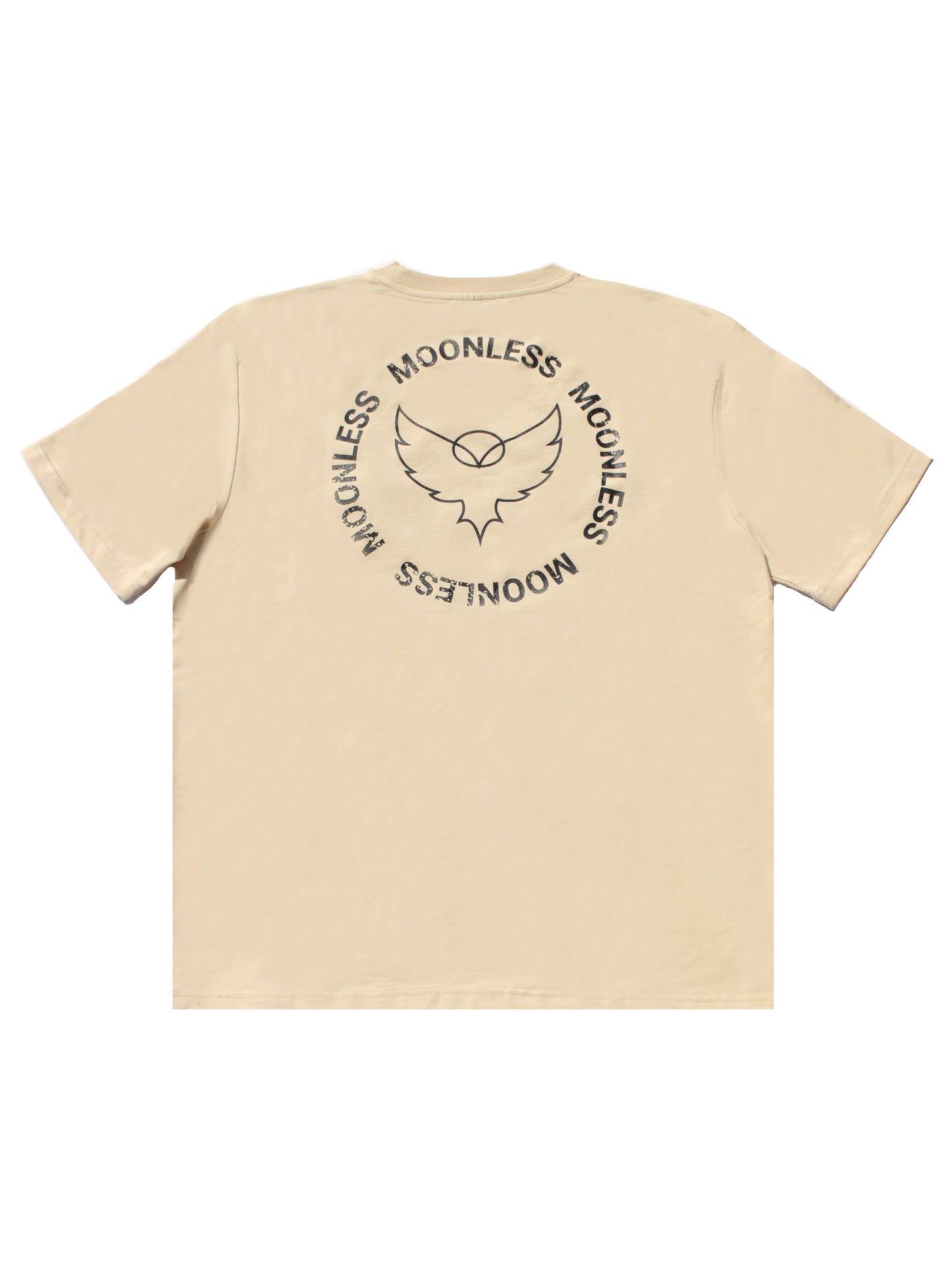 Oversized T-Shirt Moonless Logo To Front and Back - OffWhite
