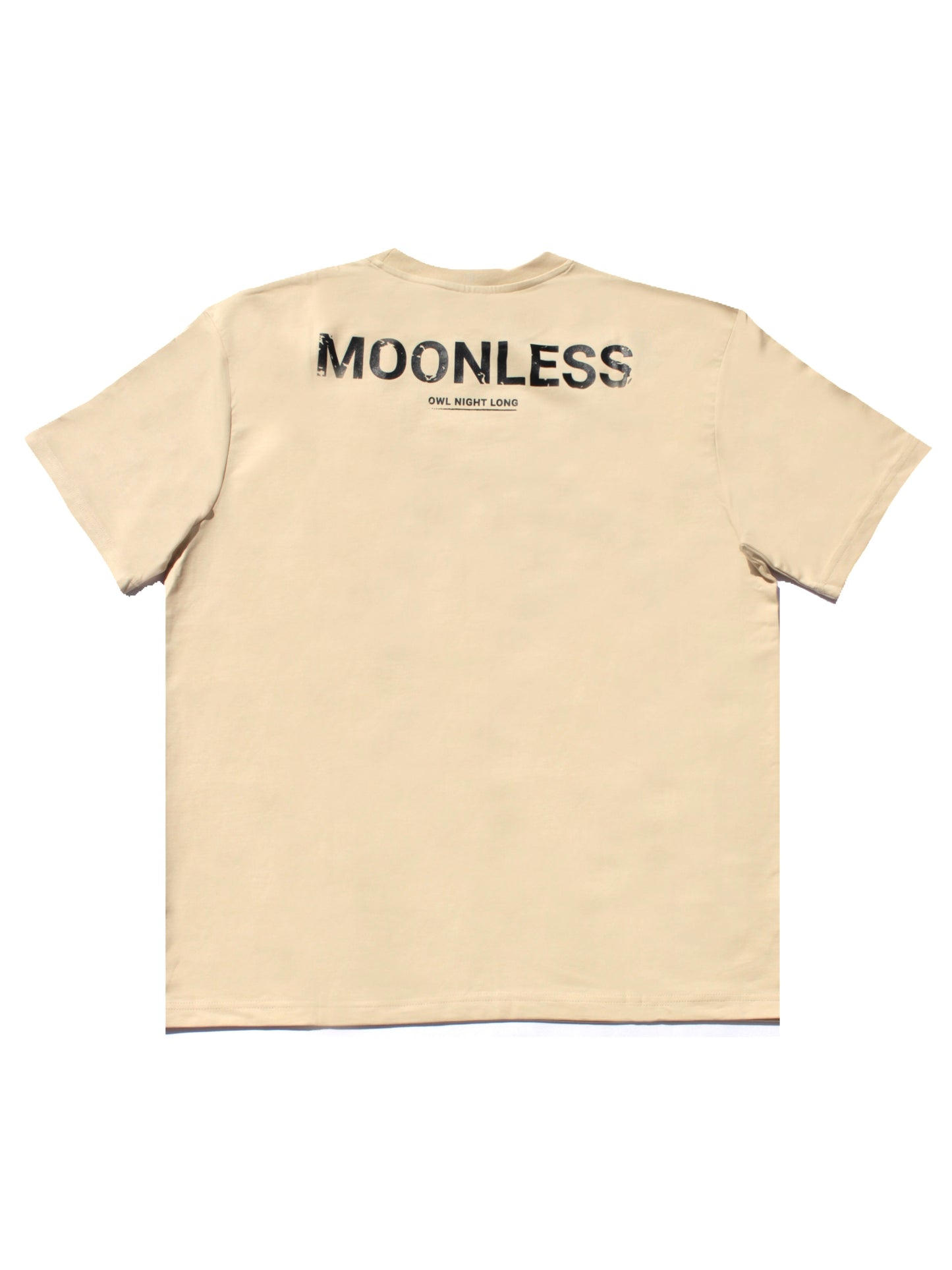 Oversized T-Shirt Moonless To Front and Back - OffWhite