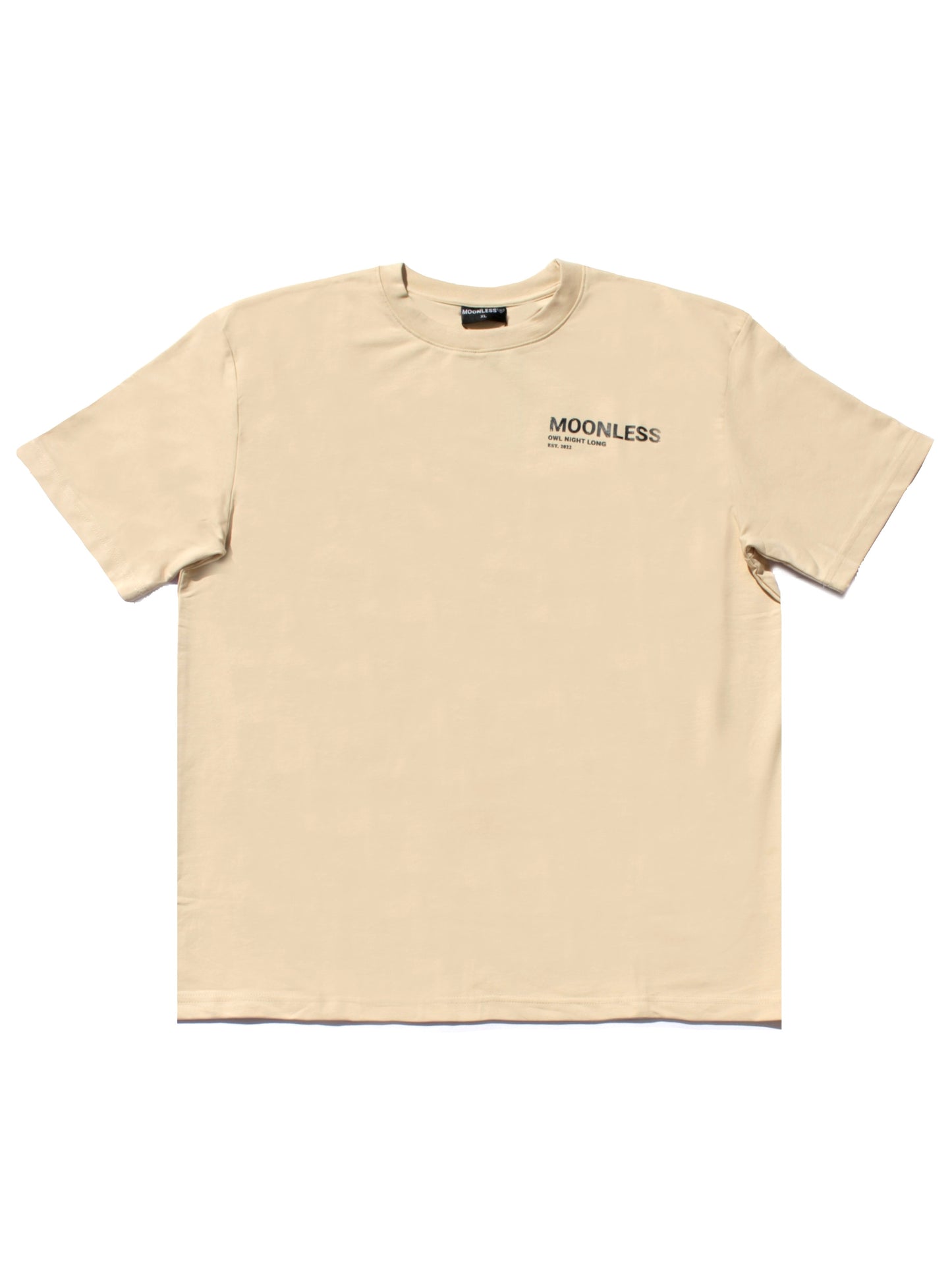 Oversized T-Shirt Moonless To Front and Back - OffWhite