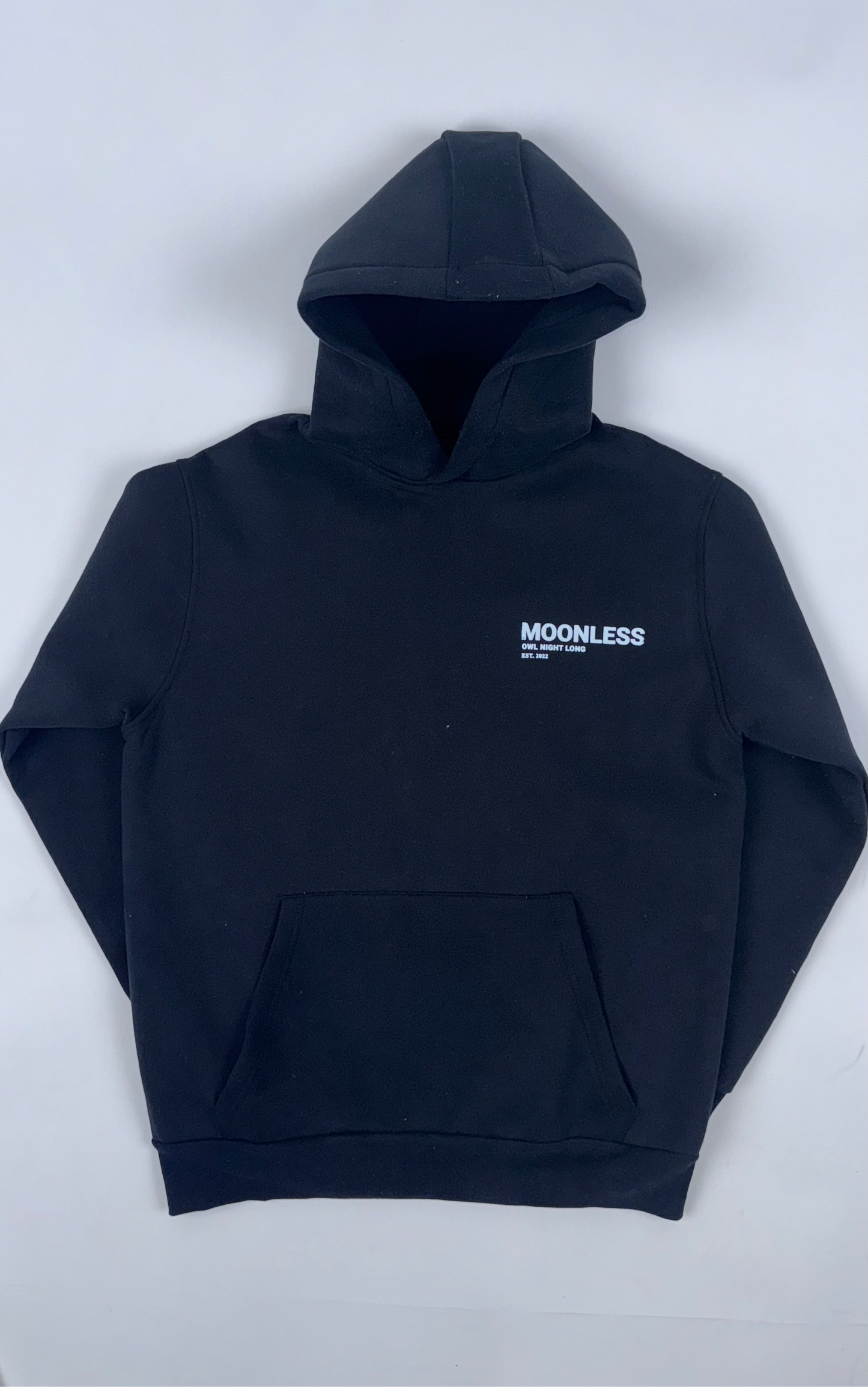 Oversized Black Moonless Hoodie