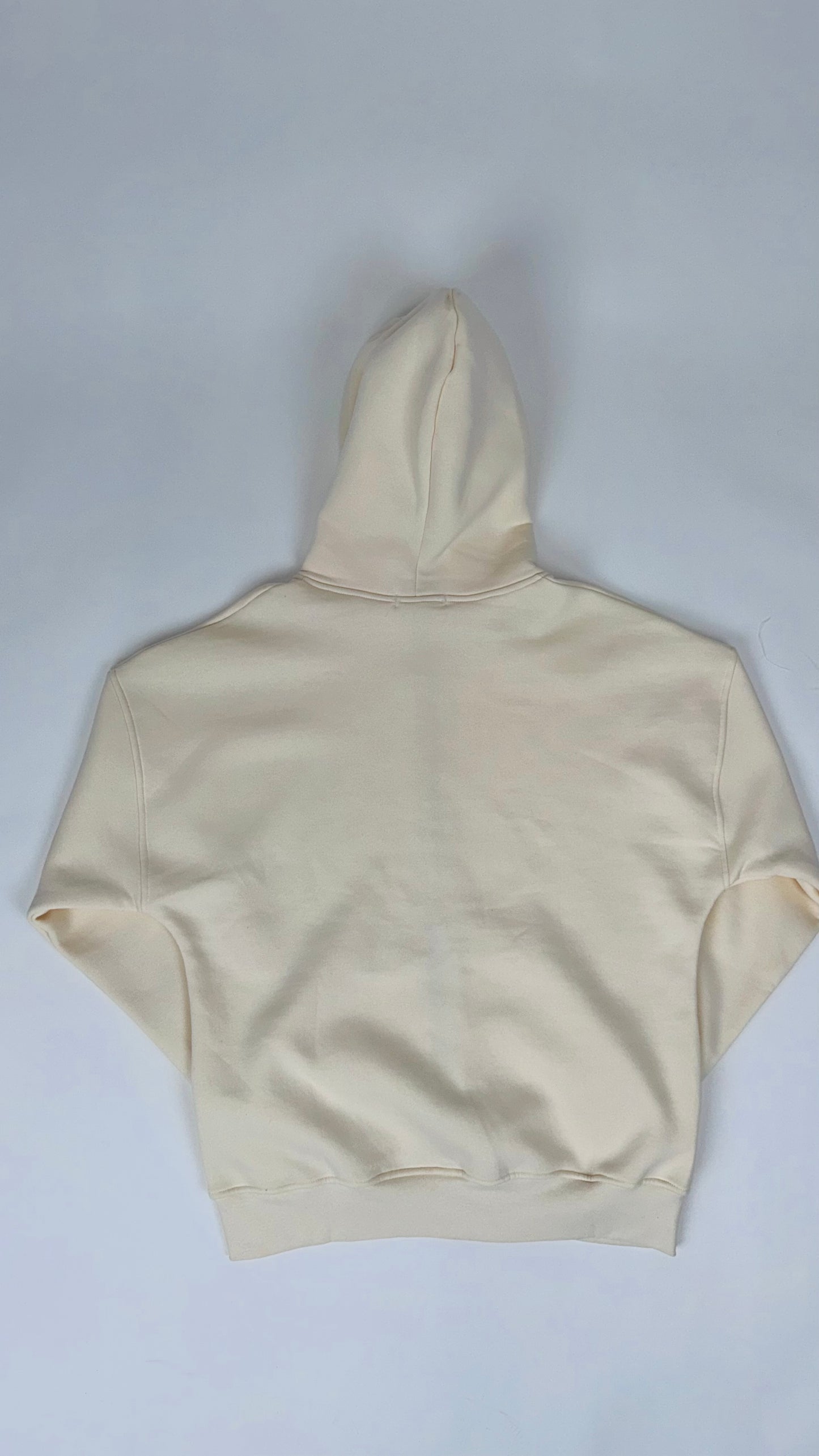 Moonless Beige Zipper Hoodie