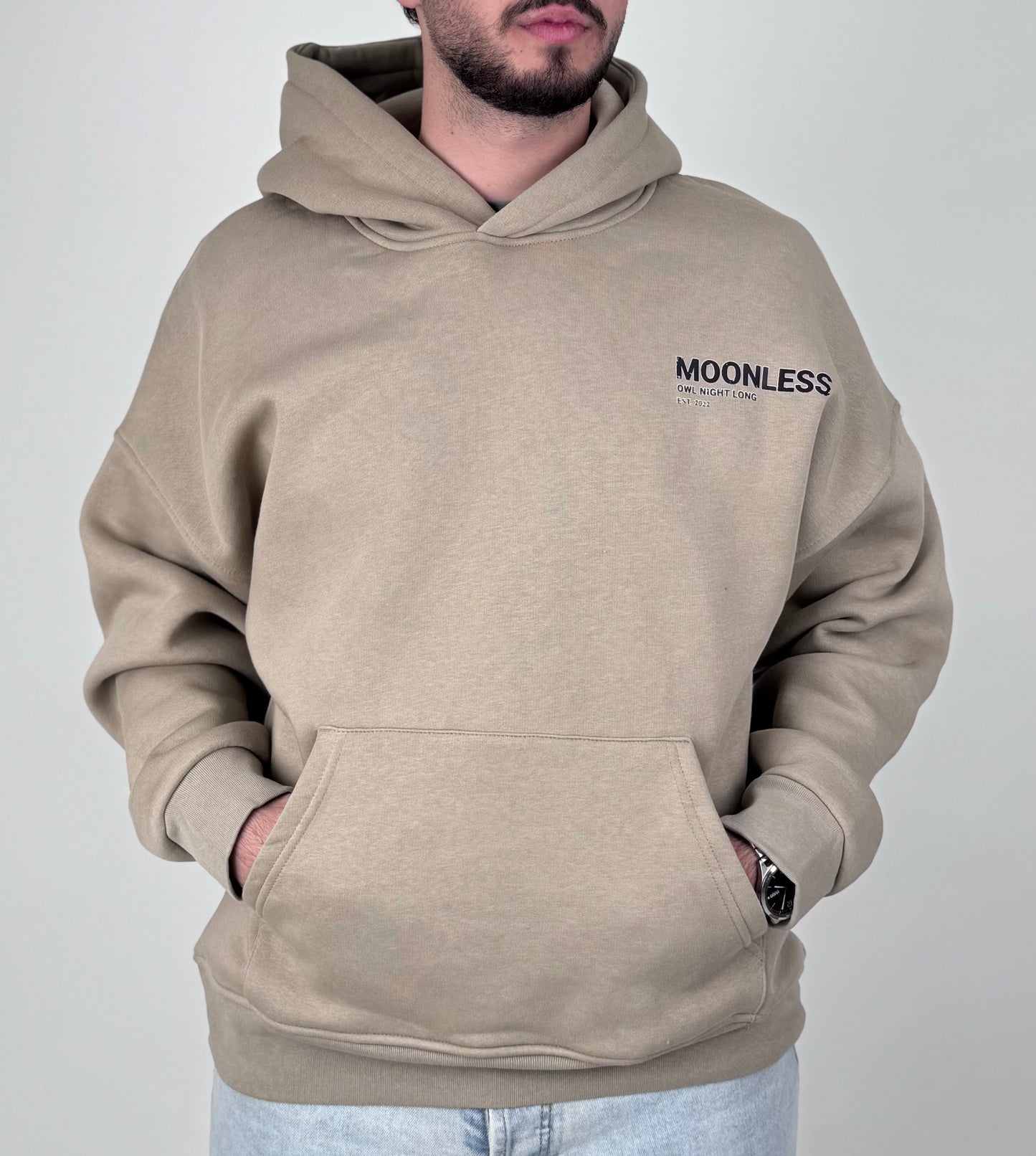 Oversize Camel Moonless Hoodie