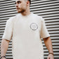 Oversized T-Shirt Moonless Logo To Front and Back - OffWhite